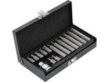 Antgalių rinkinys | T-Star su skyle (Torx) | 15 vnt. (YT-0417)
