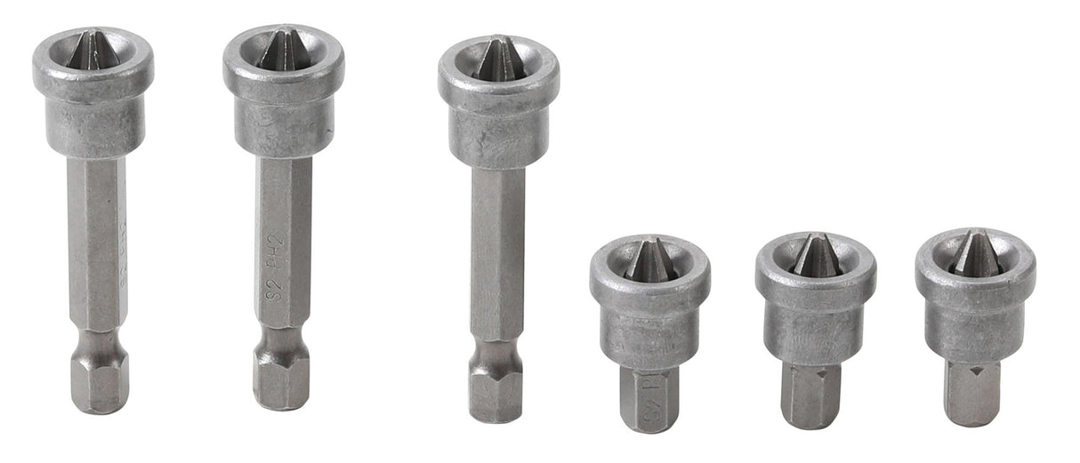 Antgaliai / ribotuvai | gipso plokštėms | 6.3 mm (1/4") | Kryžminiai PH 2 | 6 vnt. (50406)