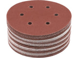 Šlifavimo popierius {velcro) | 6 skylės | 150 mm / P80 | 50 vnt. (YT-834583)