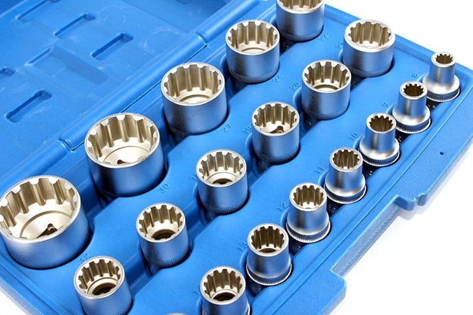 Набор многофункциональных головок Spline | 12,5 mm (1/2") | 8-32 mm | 19 шт.