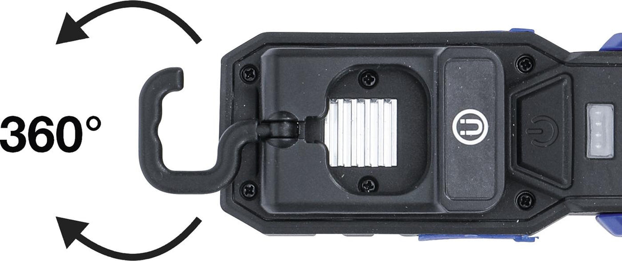 COB LED WORKSHOP LAMP WITH MAGNET AND HOOK | FOLDABLE (70051)