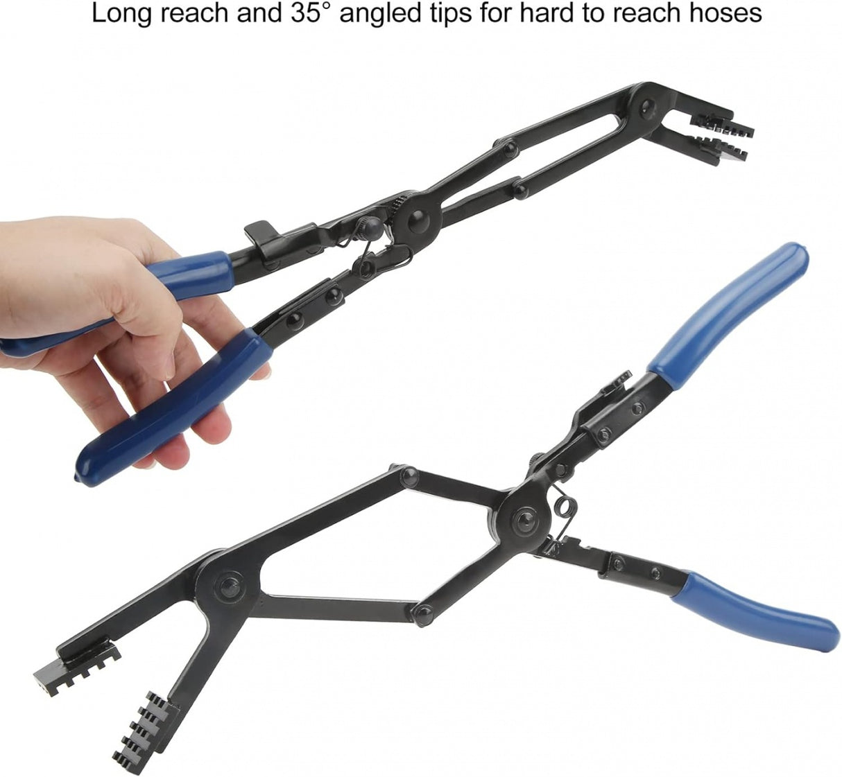 HOSE CLAMP PLIERS FOR VARIOUS TYPES | DOUBLE JOINT / BENT | 0 - 50 MM | 430 MM (SK2517)