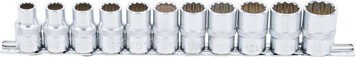 Galvučių rinkinys 12 kampų | 12,5 mm (1/2") | 10 - 21 mm | 11 vnt. (9107)