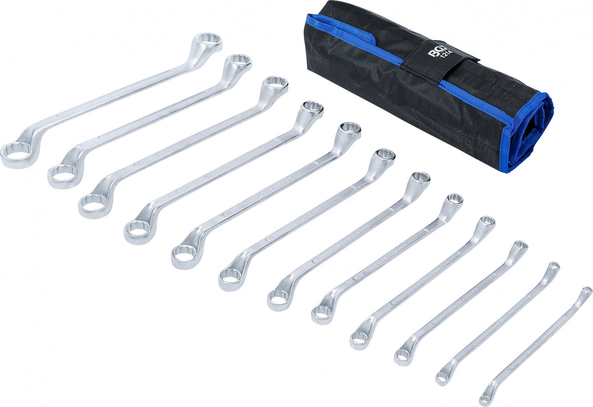 DOUBLE RING SPANNER SET | OFFSET | 6 X 7 - 30 X 32 MM | 12 PCS. (1214)