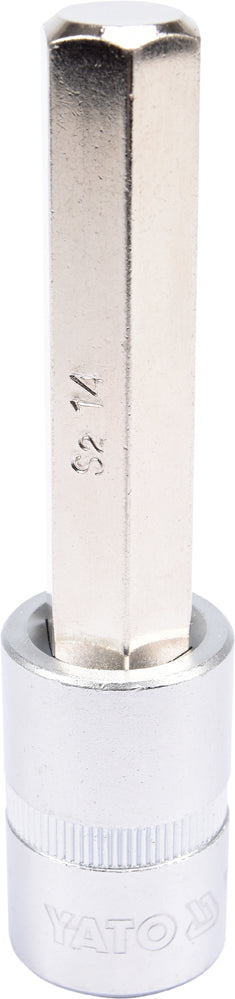 Бита впрессованная в головку 1/2" шестигранник 14 mm x 100 mm