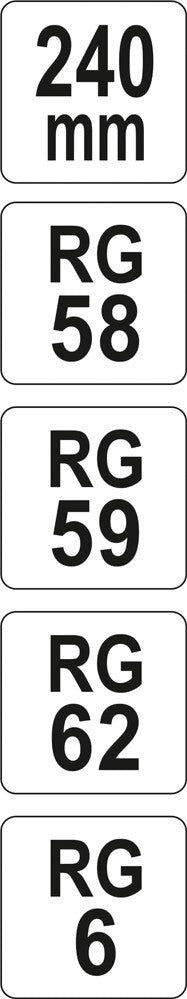 Replės anteniniams konektoriams | rg6-rg62 (YT-2298)