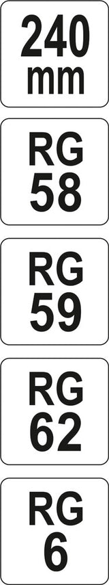 Replės anteniniams konektoriams | rg6-rg62 (YT-2298)