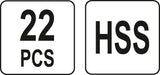 Набор инструментов для удаления электродов свечей накаливания | M8 / M10 | 22 шт.