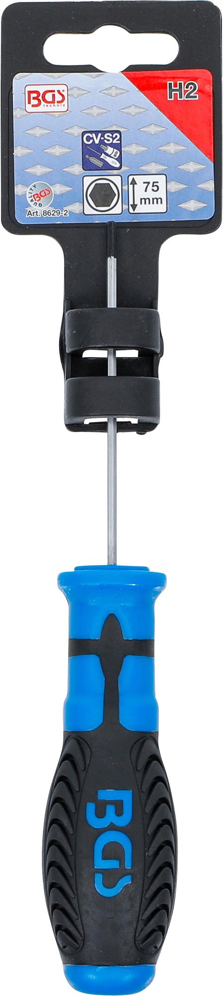 Отвёртка | внутренний шестигранник 2 mm | длина лезвия 75 mm