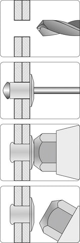 Kniediklis | Armonika | 2,4/3.2/4.0/4.8/6.4 mm (YT-36060)
