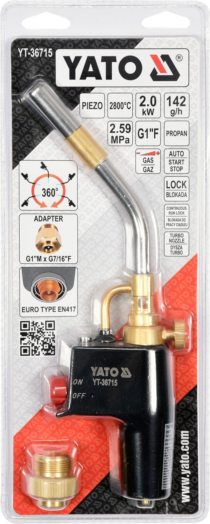 TURBO HAND TORCH (YT-36715)