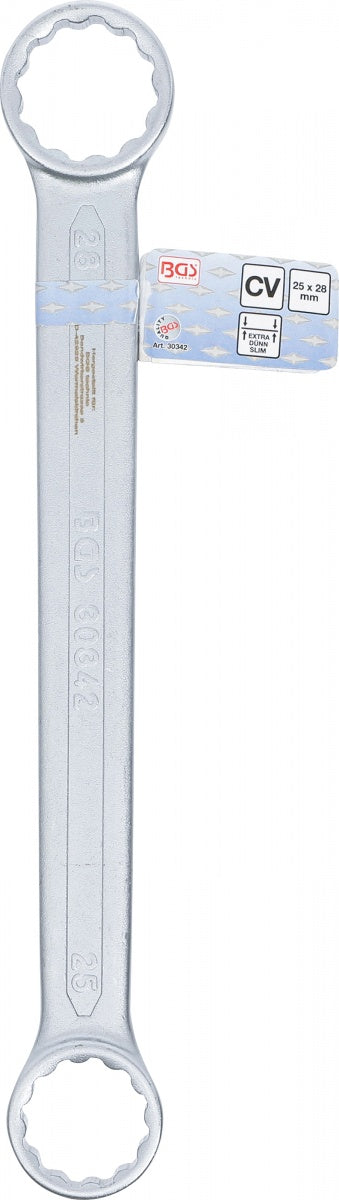 DOUBLE RING SPANNER | EXTRA FLAT | 25 X 28 MM (30342)