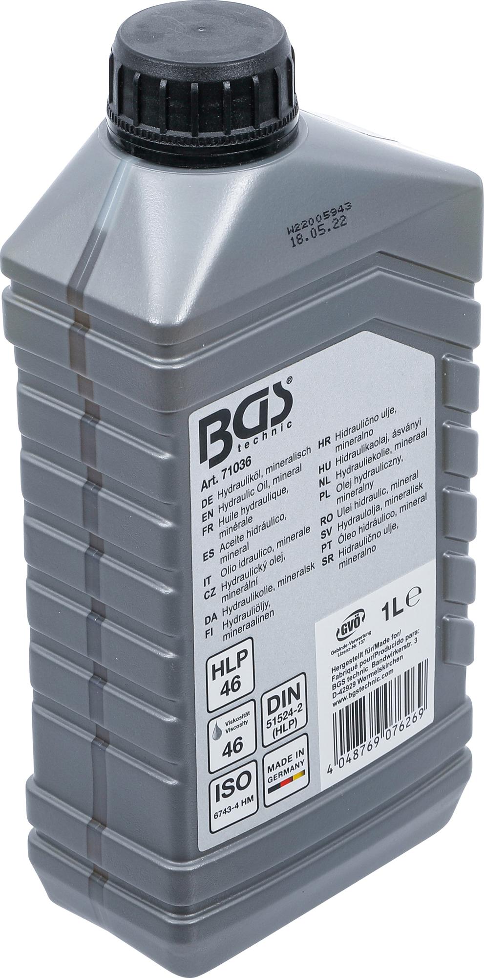Hidraulinė alyva | mineralinė | 1 l (71036)
