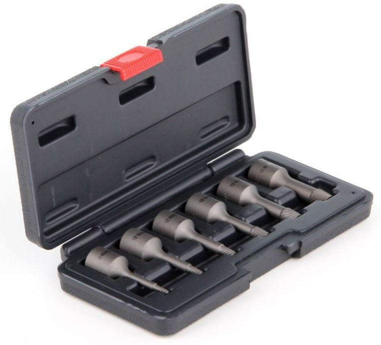 Specialus antgalių rinkinys / sraigtiniai ištraukikliai | 10 mm (3/8") | M2 - M10 mm | 6 vnt (YT-0623)