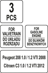 Variklio fiksavimo įrankių rinkinys | Peugeot / Citroen | Benzinas 1,0 - 1,2 VTi (YT-06023)