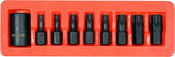 Ударные биты | 12,5 mm (1/2") | T-Star (Torx) T30 - T70 | 9 шт.