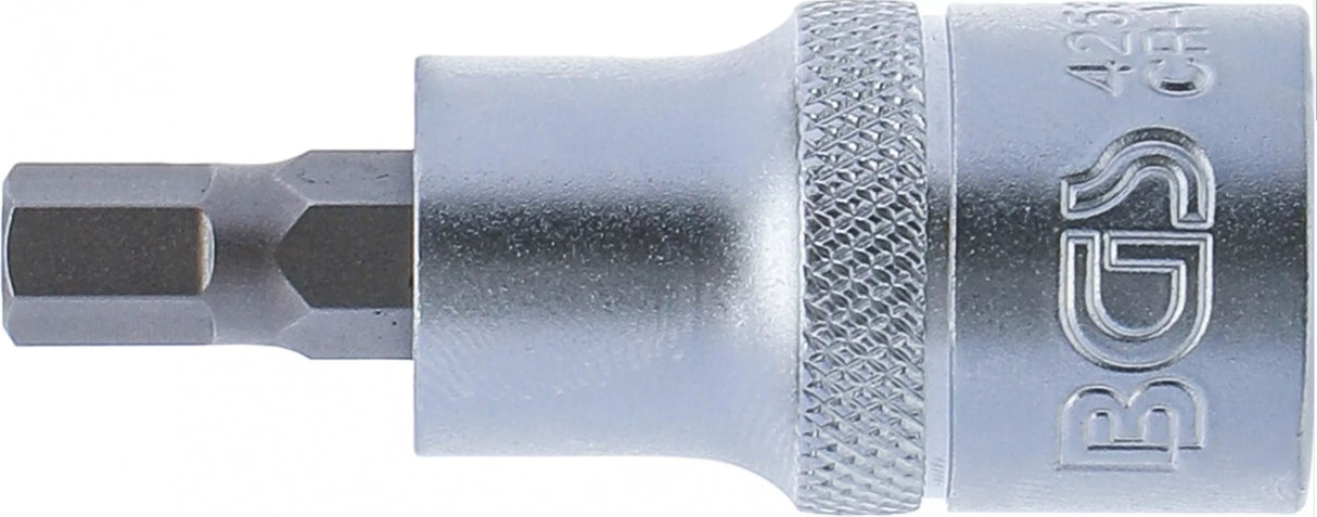 Antgalis įpresuotas į galvutę | 12,5 mm (1/2") | hex šešiakampis 7 mm (4253)