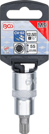 Бита в головке | 12,5 mm (1/2") | Spline (XZN) M9