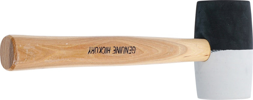 Резиновый молоток | рукоятка из гикори | чёрно-белая головка Ø 63 mm, 840 g