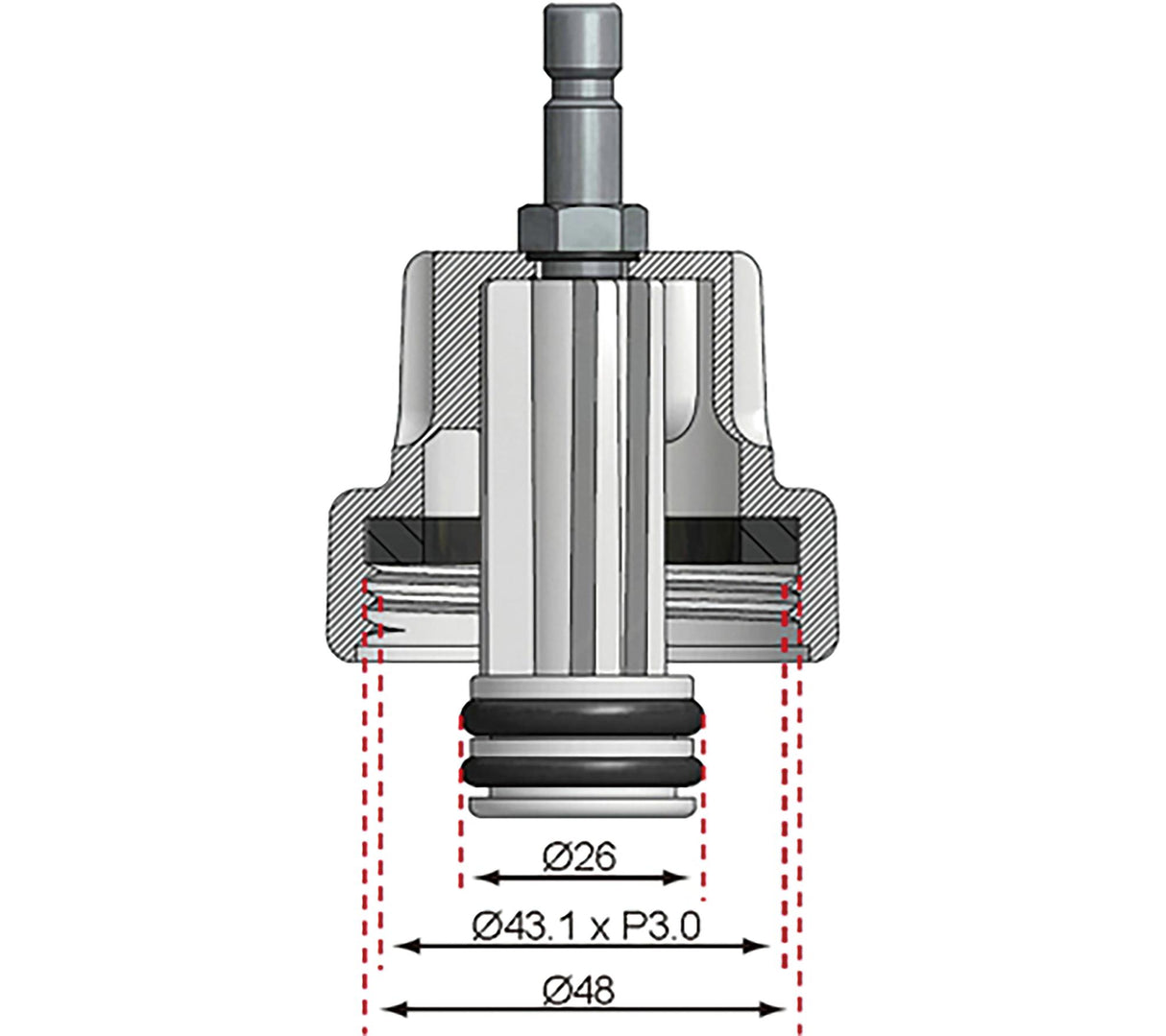 Адаптер №7 для BGS 8027, 8098 | Alfa Romeo, Citroën, Fiat, Mini, Peugeot, Renault, Saab