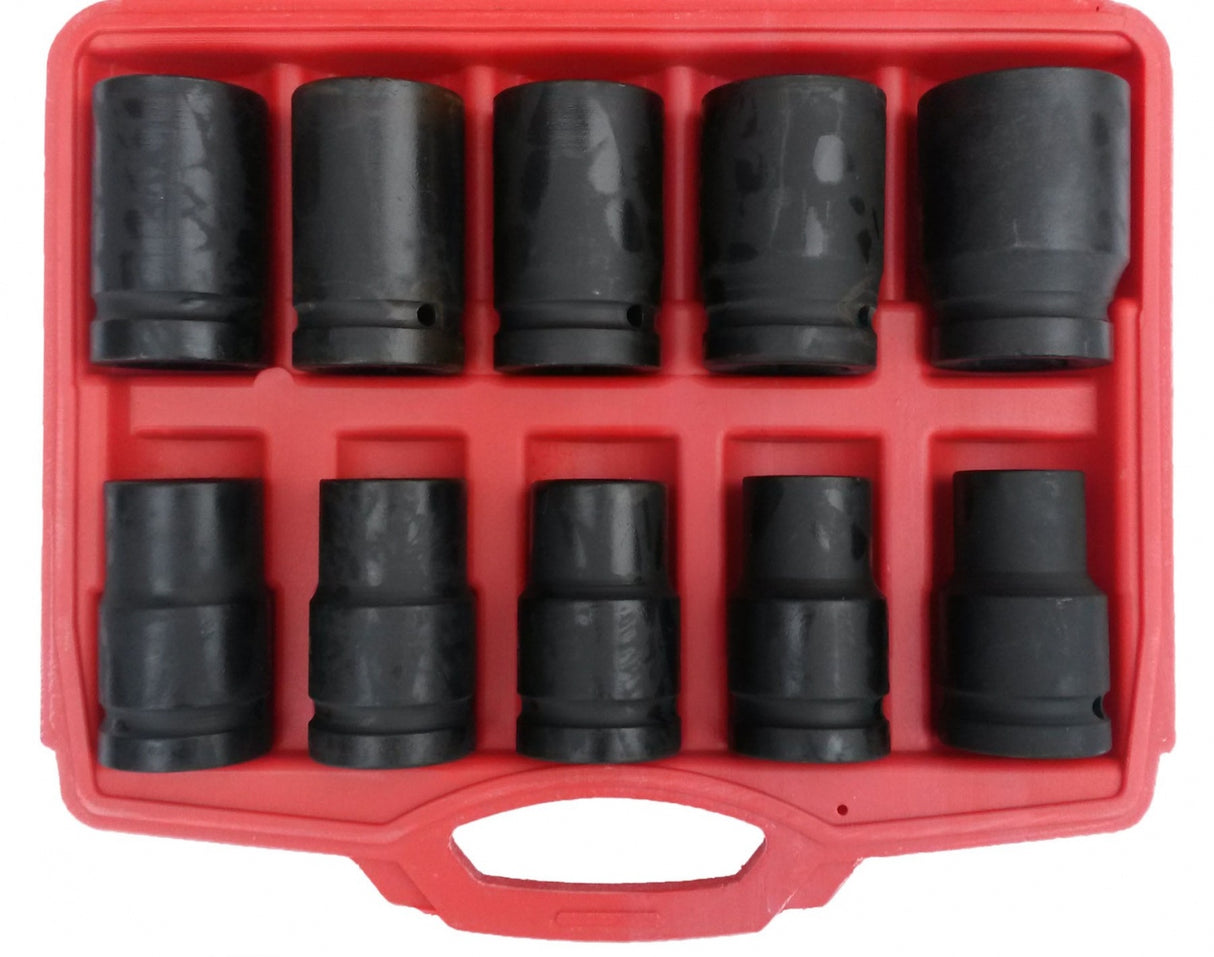 Ударные длинные шестигранные головки | 25 mm (1") | 17 - 41 mm | 10 шт.