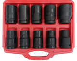 Ударные длинные шестигранные головки | 25 mm (1") | 17 - 41 mm | 10 шт.