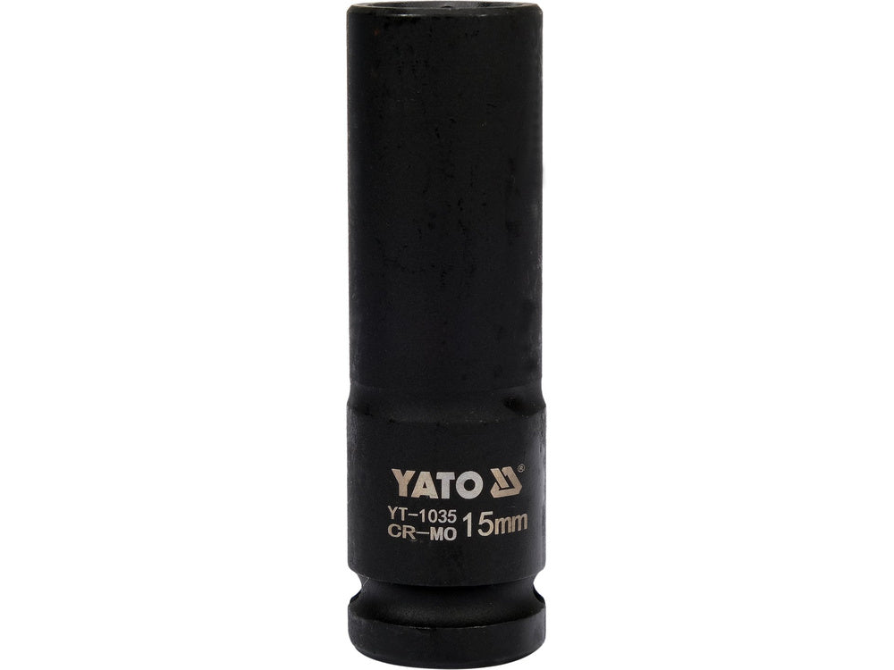 Galvutė smūginė šešiakampė ilga | 12,5 mm (1/2") | 15 mm (YT-1035)