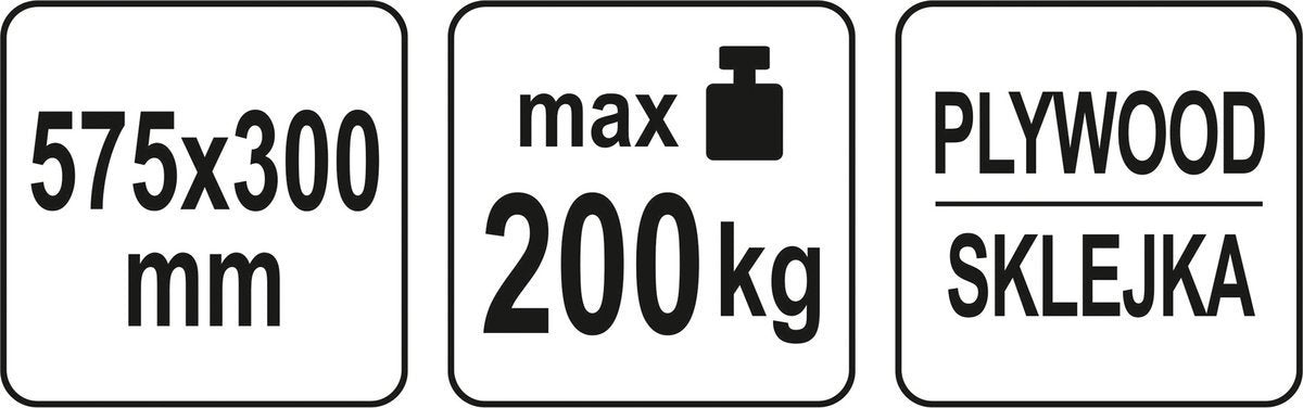 Transportavimo vežimėlis / platforma | 575x300 mm / iki 200 kg (YT-37421)