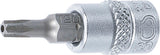 Antgalis įpresuotas į galvutę | 6.3 mm (1/4") | T-star su skyle (Torx) T20 (2359)