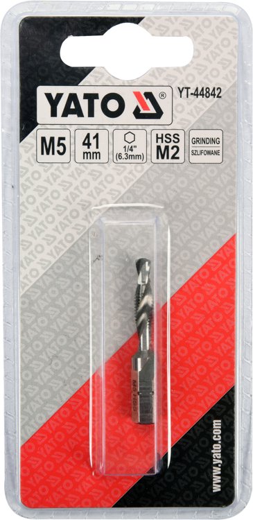 Grąžtas/sriegiklis | Hex | M5 (YT-44842)