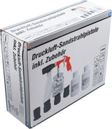 Smėliasrovė su 5 antgaliais 2kg smėlio (3650)