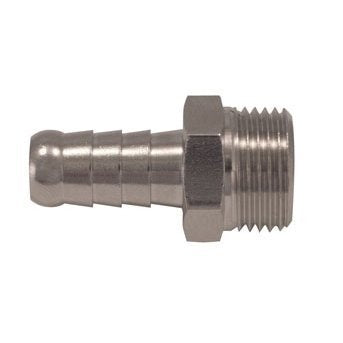 Штуцер для шланга 6 mm с резьбой 1/4" — 6 mm