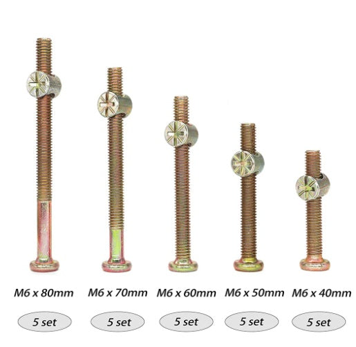 CYLINDER HEAD SCREW SET | WITH HEX HEAD | 50 PCS. (SCN50)