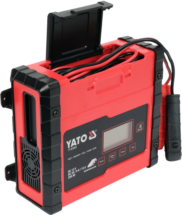Pakrovėjas 6 V ir 12 V akumuliatorių įkrovimui | 12V/2A/8A/15A (YT-83003)