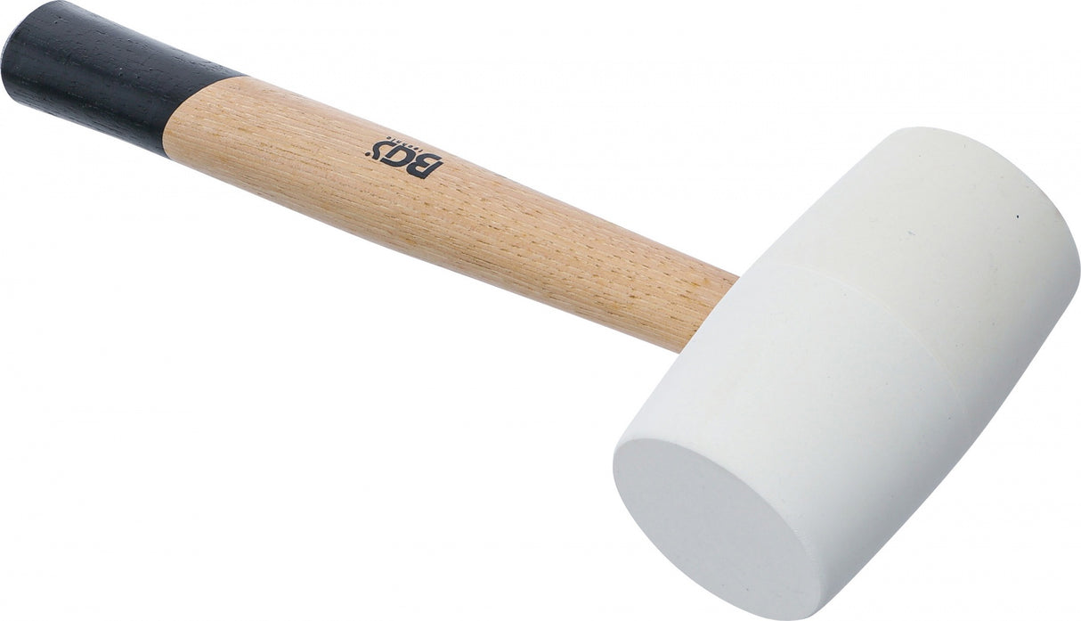 Guminis plaktukas | Hickory rankena | balta galvutė | Ø 64 mm | 750 g (70140)