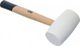 Guminis plaktukas | Hickory rankena | balta galvutė | Ø 64 mm | 750 g (70140)