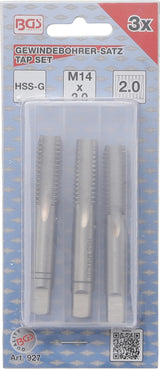 Sriegikliai | pirmas / vidurinis / galutinis sriegimas | M14 x 2.0 | 3 vnt. (927)