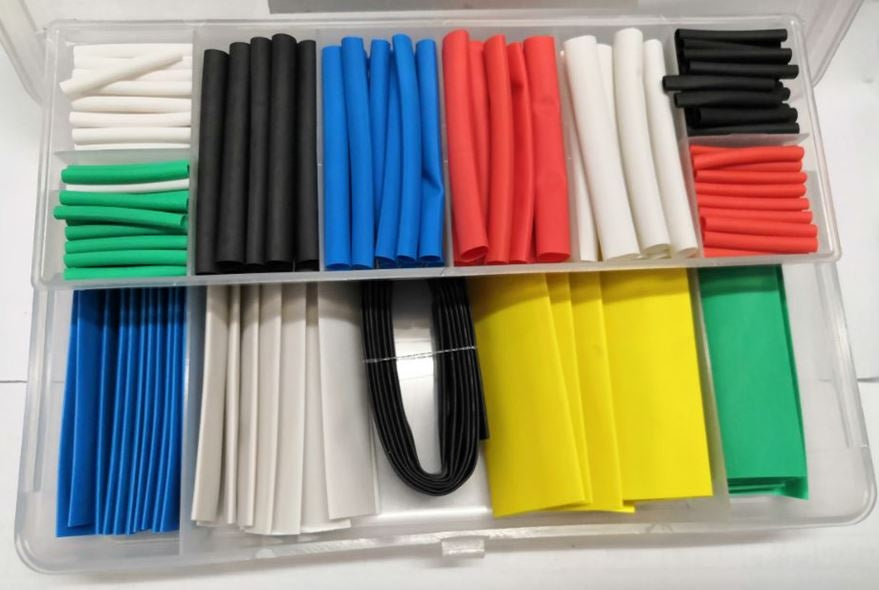 HEAT SHRINK TUBING ASSORTMENT | COLOURED | 171 PCS. (SK01144)
