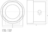 Stebulės veržlės galvutė | Aštuonkampė | R.O.R. Priekabos | 127 mm (6968)
