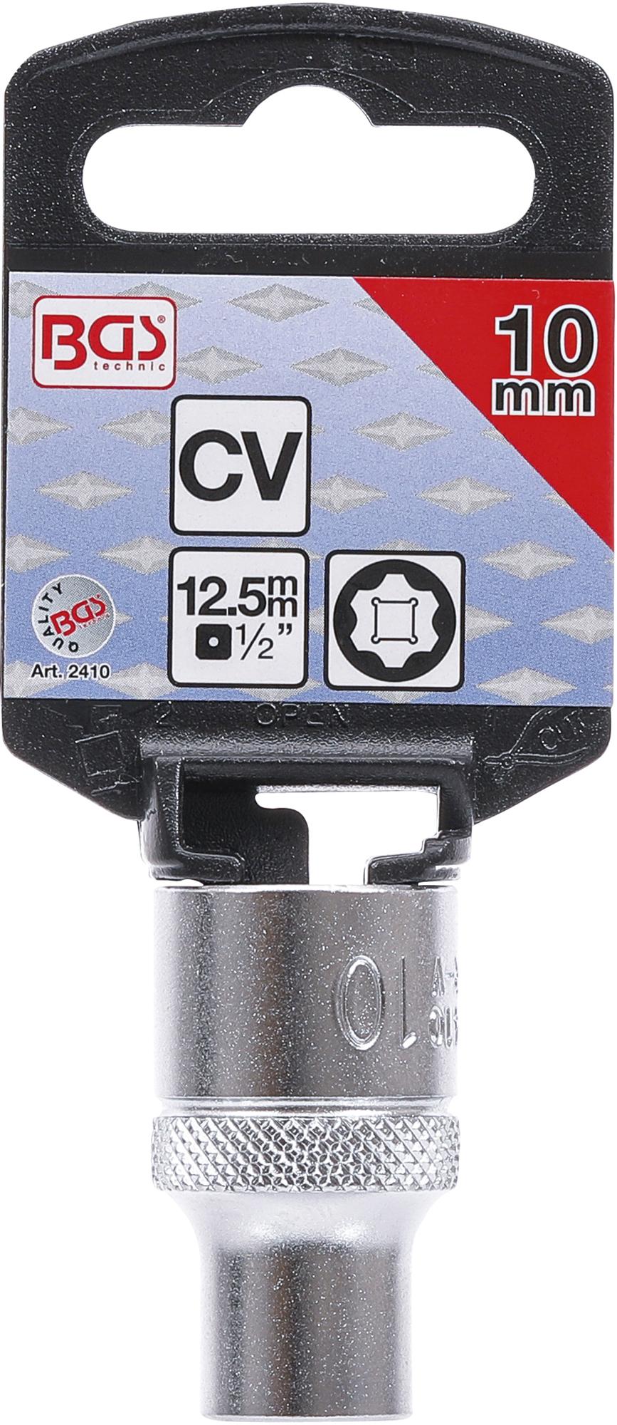 Головка шестигранная | Super Lock | 12.5 mm (1/2") | 10 mm