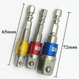 Adapterių komplektas | 6.3 mm (1/4") antgalis | 6.3 mm (1/4") / 10 mm (3/8") / 12,5 mm (1/2") | 3 vnt. (AMY-1703)