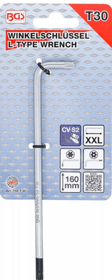L tipo raktas | ilgas tipas | T-Star (su skyle) (Torx) T30 (794-T30)