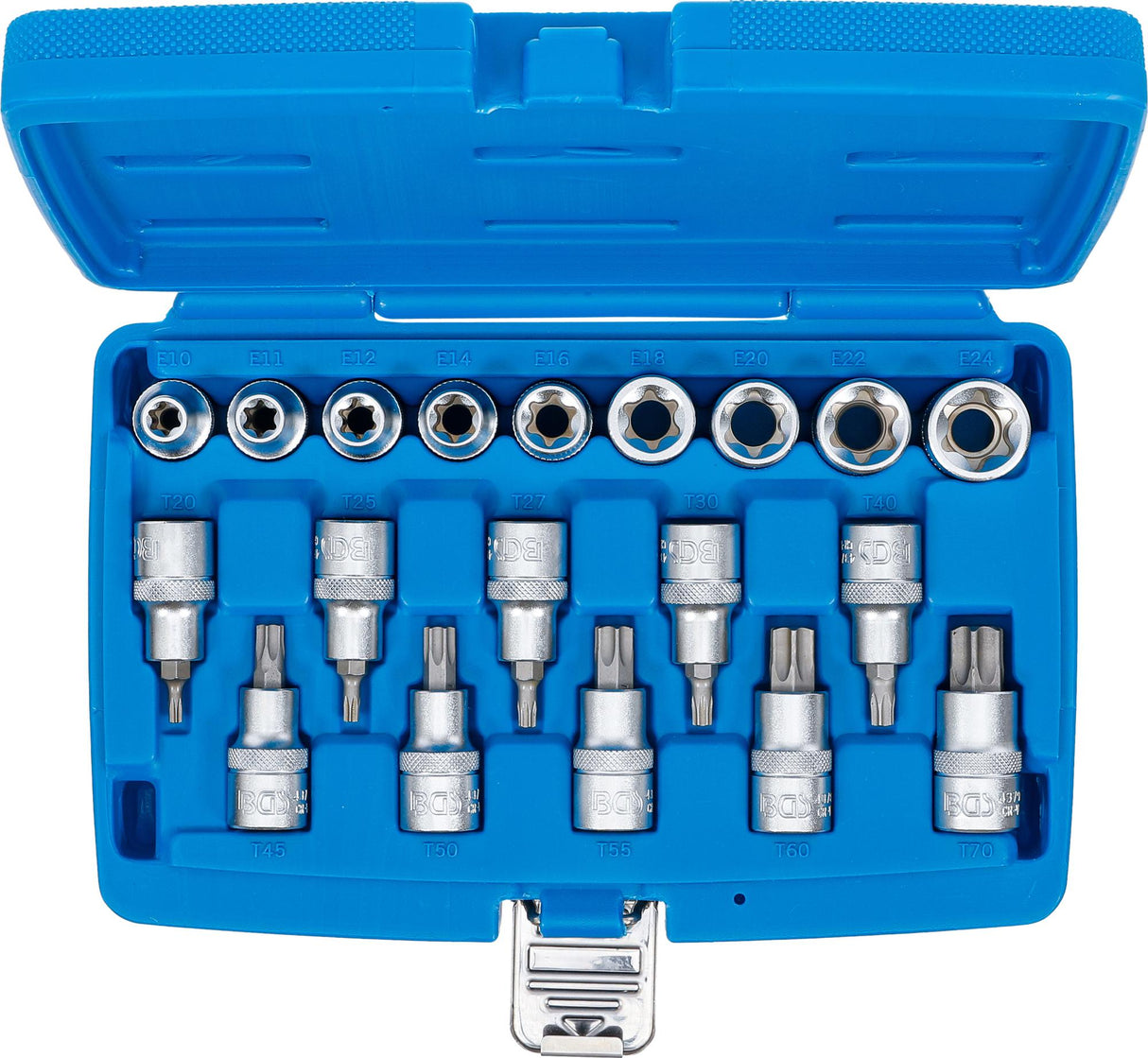 Antgalių ir galvučių rinkinys | 12,5 mm (1/2") | E-Star / T-Star (Torx) | 19 vnt. (5100)