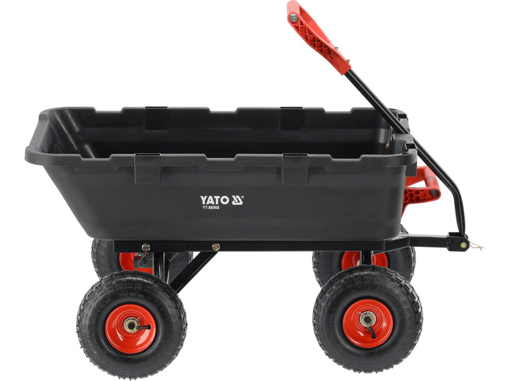 Sodo vežimėlis su savivarčiu XL 350 kg, 10 colių ratai (YT-86960)