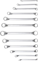 DOUBLE RING SPANNER SET | DEEP OFFSET ENDS | 6 - 32 MM | 12 PCS. (30200)