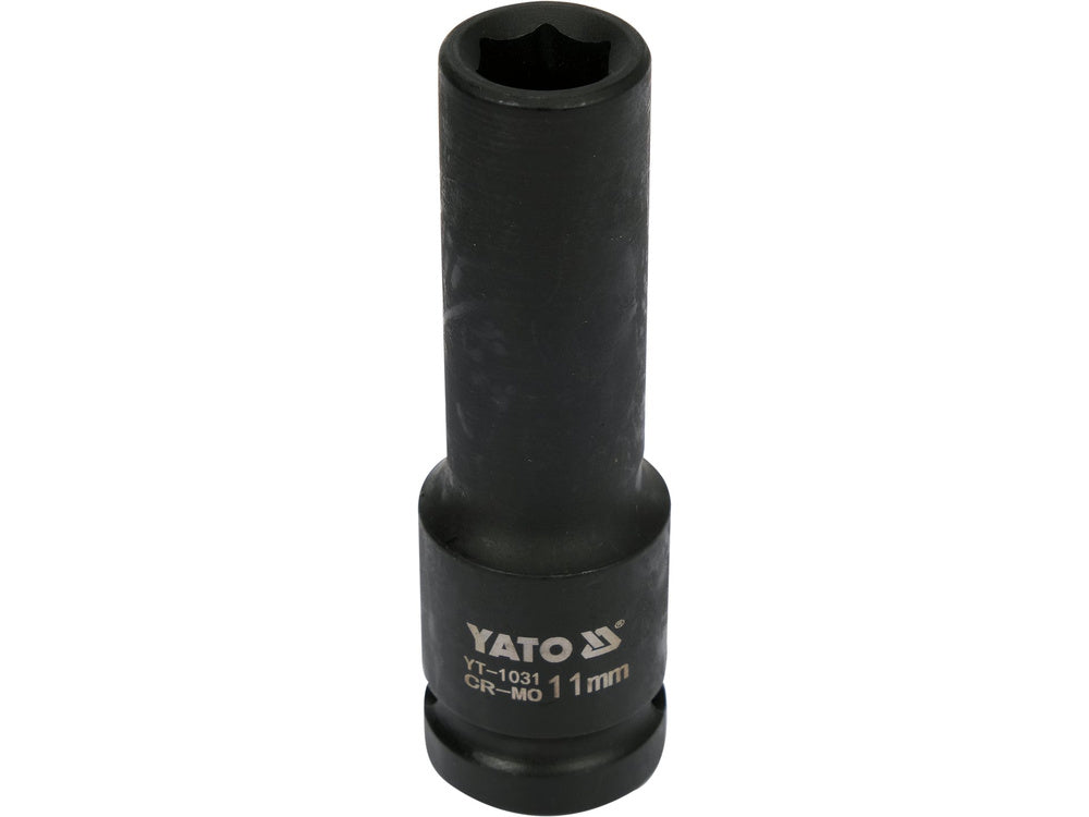 Galvutė smūginė šešiakampė ilga | 12,5 mm (1/2") | 11 mm (YT-1031)