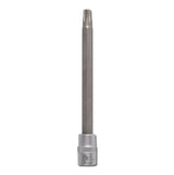 Antgalis įpresuotas į galvutę | ilgis 100 mm | 6.3 mm (1/4") | T-Star su skyle (Torx ) T30 (4203)