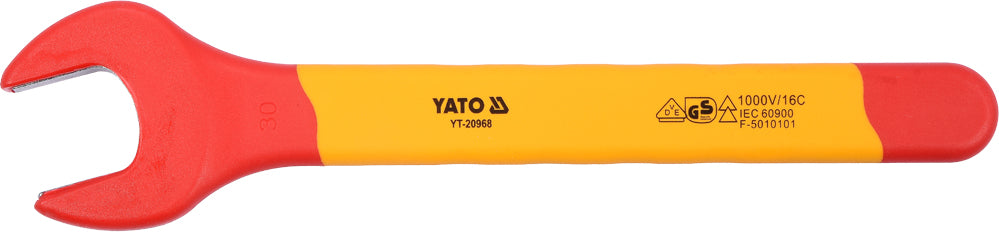 Izoliuotas veržliaraktis elektrikui atviru galu 30mm VDE (YT-20968)