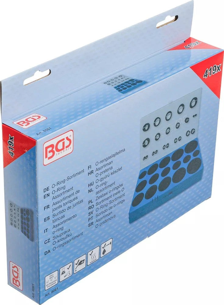 O-RING ASSORTMENT | INCH SIZES | 419 PCS. (8061)
