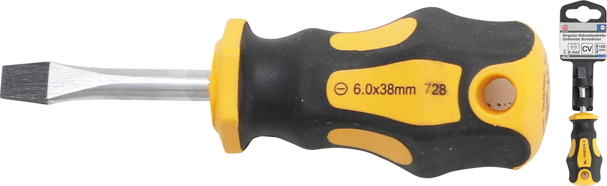 Плоская отвёртка для карбюратора SL 6 mm | длина лезвия 90 mm